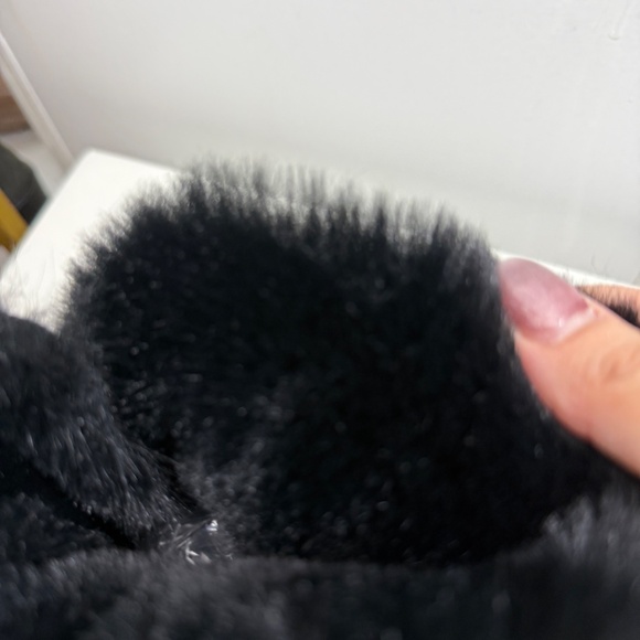 Women BOOTS WITH BOW fur line  2060 black - Picture 6 of 6